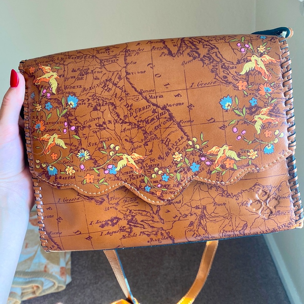 🌼Patricia Nash World Map w/ Birds Crossbody Purse🌼